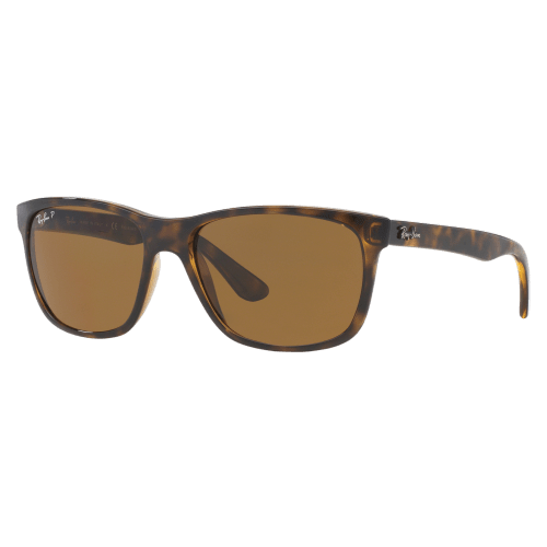 Ray-Ban RB4181 polarized glass sunglasses in Havana and brown